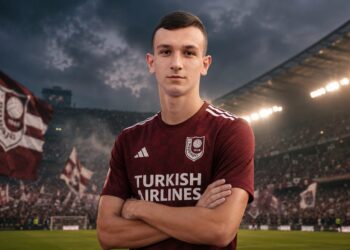 Matija Glogovac u dresu FK Sarajeva u grafici Sport Pulsa povodom transfera na Koševo