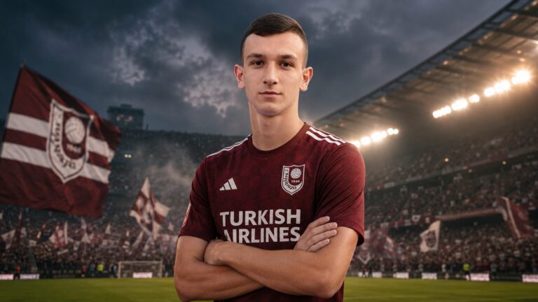 Matija Glogovac u dresu FK Sarajeva u grafici Sport Pulsa povodom transfera na Koševo