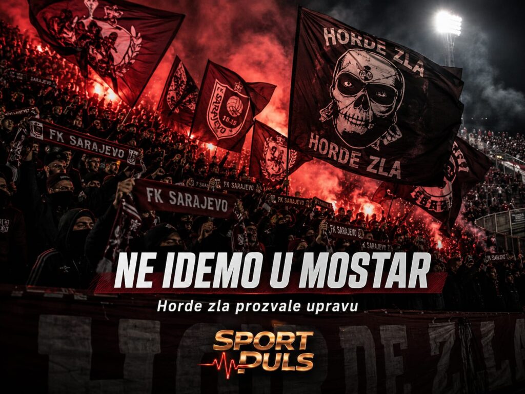 Horde zla neće u Mostar: Prozvali čelnike FK Sarajevo Horde zla neće u Mostar na utakmicu FK Sarajevo protiv Radnika