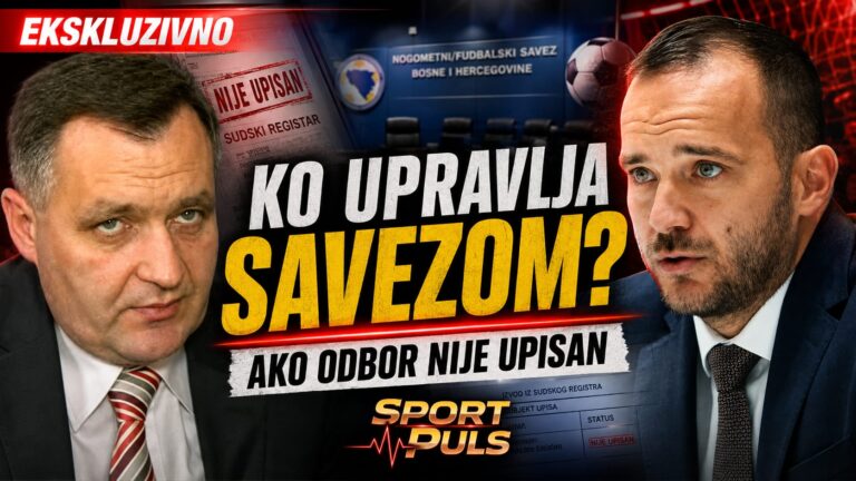 ALT tekst: Vico Zeljković i Ivan Beus uz pitanje registracije Izvršnog odbora FS BiH