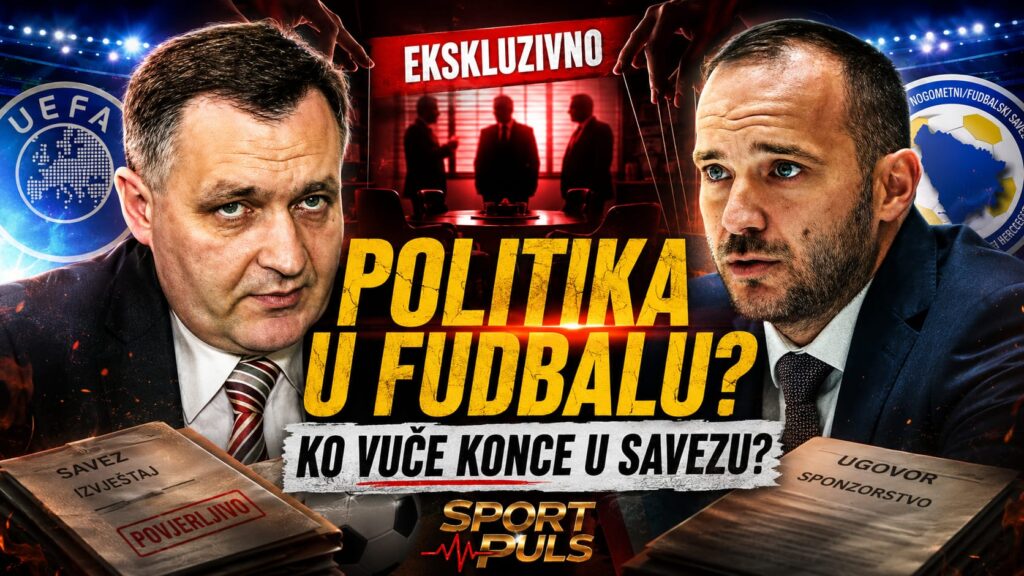PRAVNI HAOS U FS BiH? Novi Izvršni odbor nije upisan, a odluke se donose već godinu i po ALT tekst: Vico Zeljković i Ivan Beus uz pitanje političkog uticaja na FS BiH