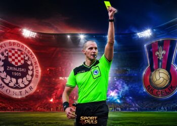 Nihad Ljajić sudi utakmicu Zrinjski – Čelik u Mostaru