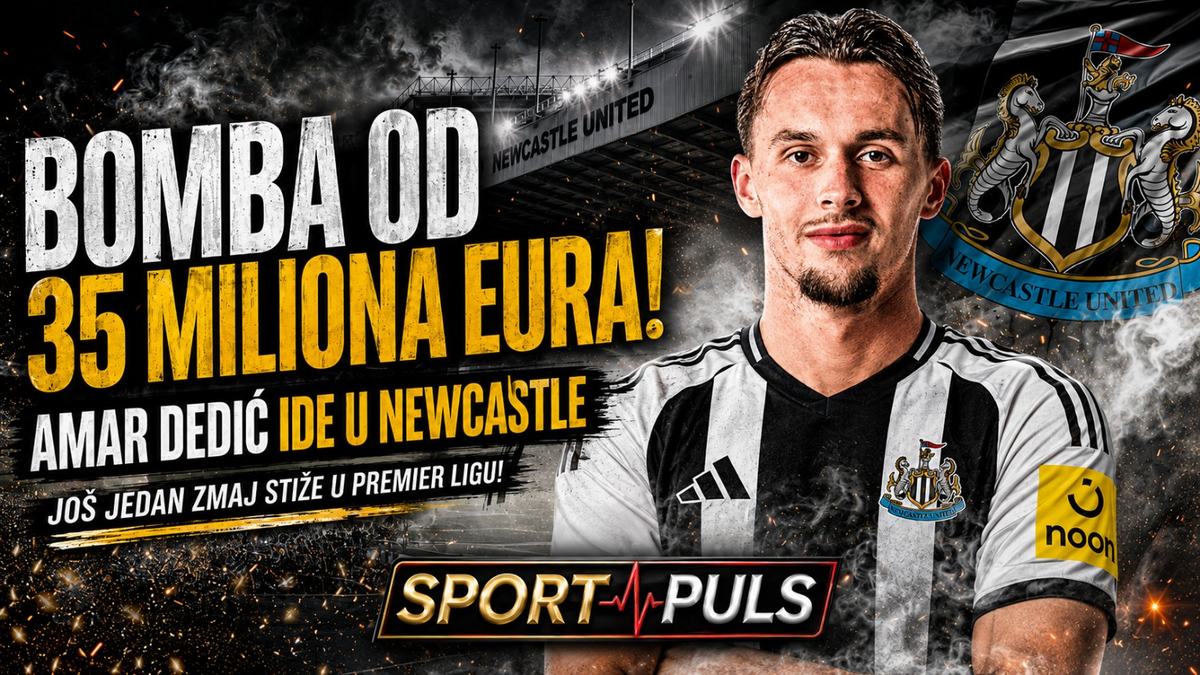 BOMBA OD 35 MILIONA EURA: Amar Dedić ide u Newcastle – još jedan Zmaj stiže u Premier ligu! Amar Dedić i grafika o transferu u Newcastle za 35 miliona eura