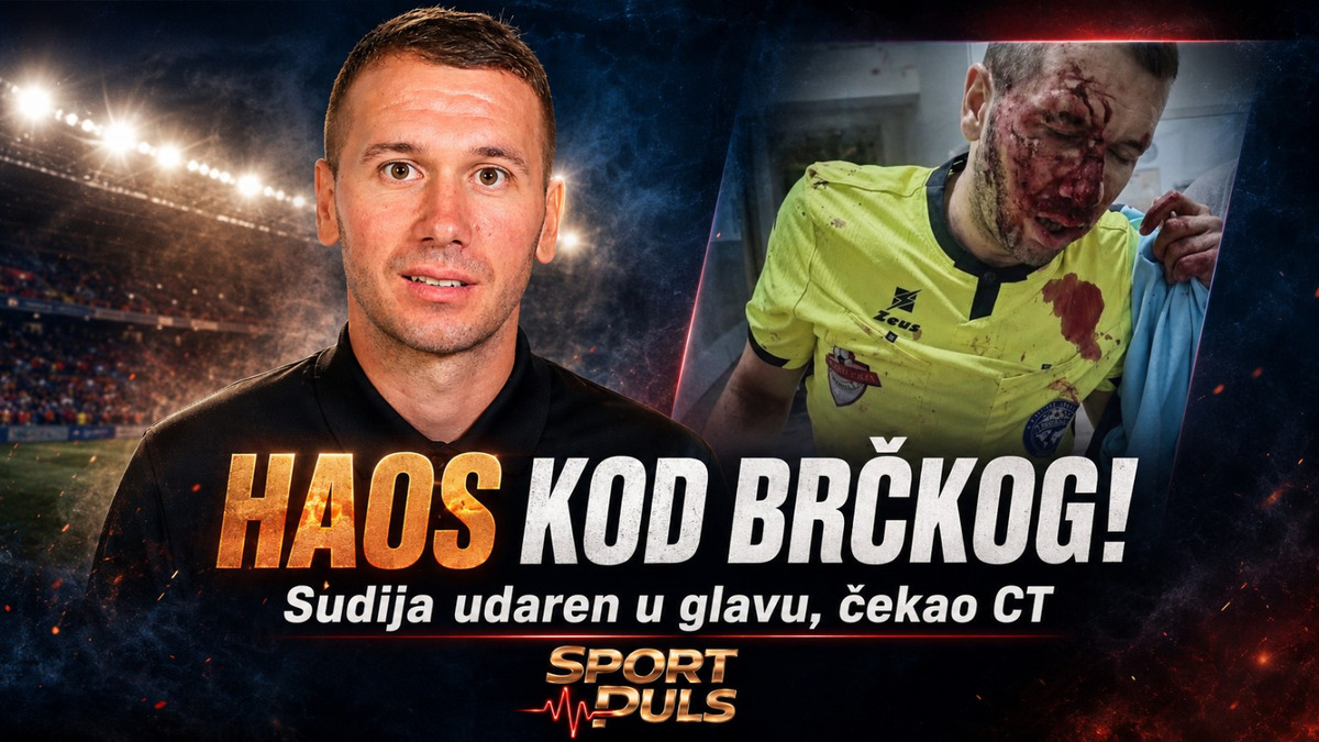 Haos kod Brčkog – sudija udaren u glavu i čekao CT pregled