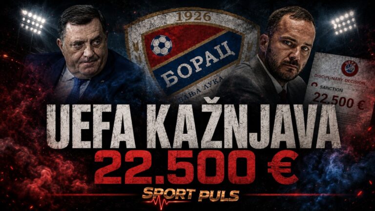 Borac, UEFA kazna od 22.500 eura i pitanje reakcije NSBiH