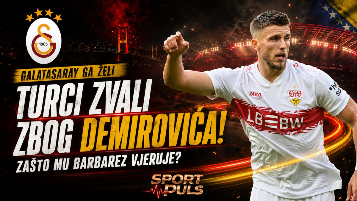 TURCI ZVALI TRENERA IZ BiH ZBOG DEMIROVIĆA: Galatasaray ga želi, a stigla poruka koja objašnjava zašto mu Barbarez vjeruje! SPORT PULS grafika o interesu Galatasaraya za bh. napadača