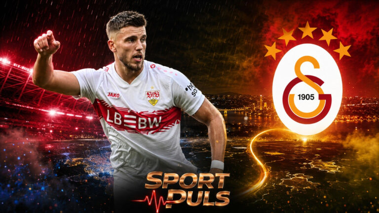Transfer u Galatasaray u fokusu SPORT PULS grafike sa fudbalskim motivom i grbom turskog kluba