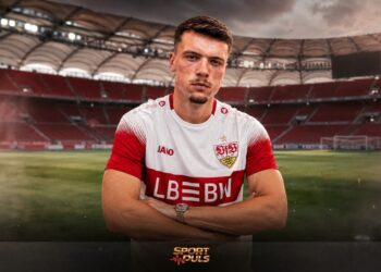 Dženan Pejčinović u dresu Stuttgarta nakon transfera iz Wolfsburga
