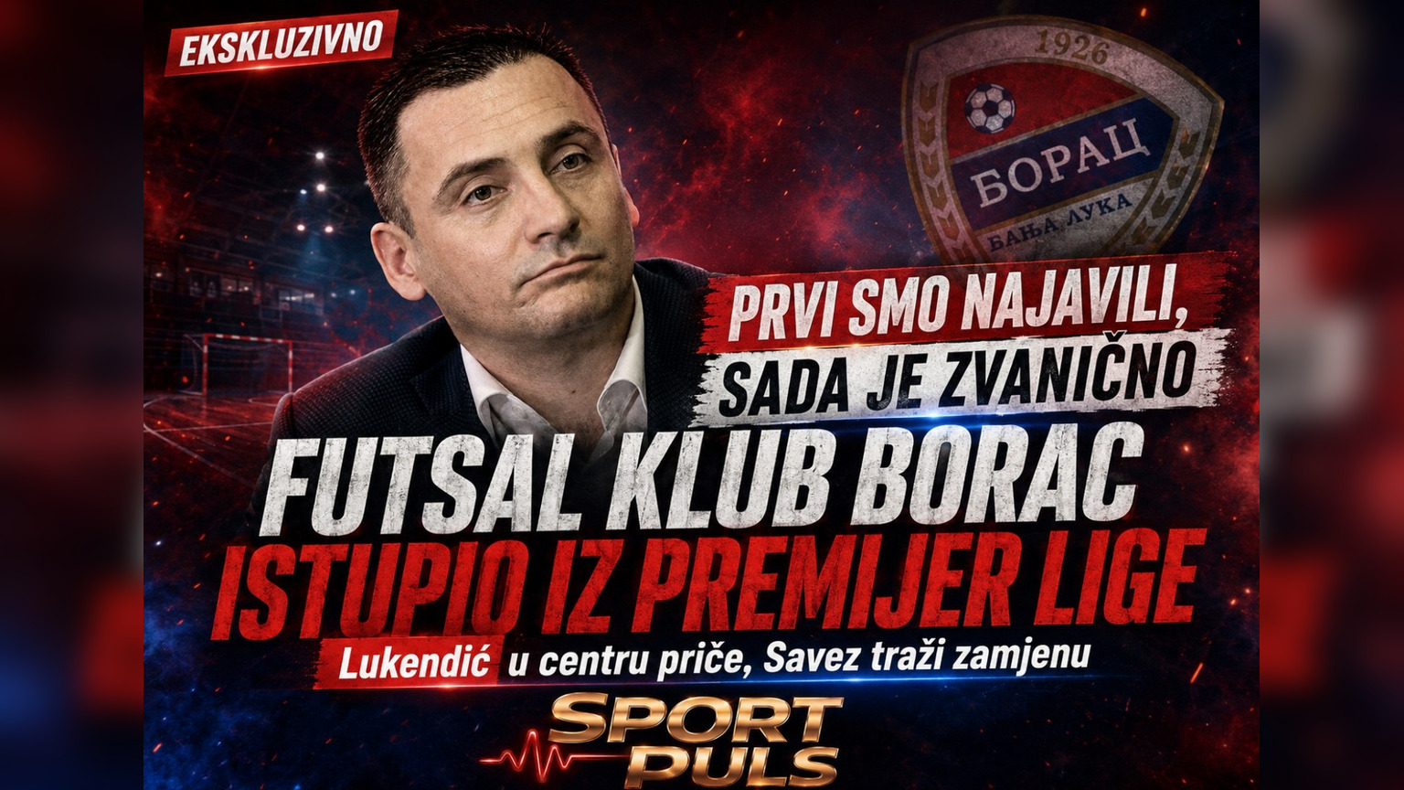 Futsal klub Borac istupio iz Premijer lige BiH