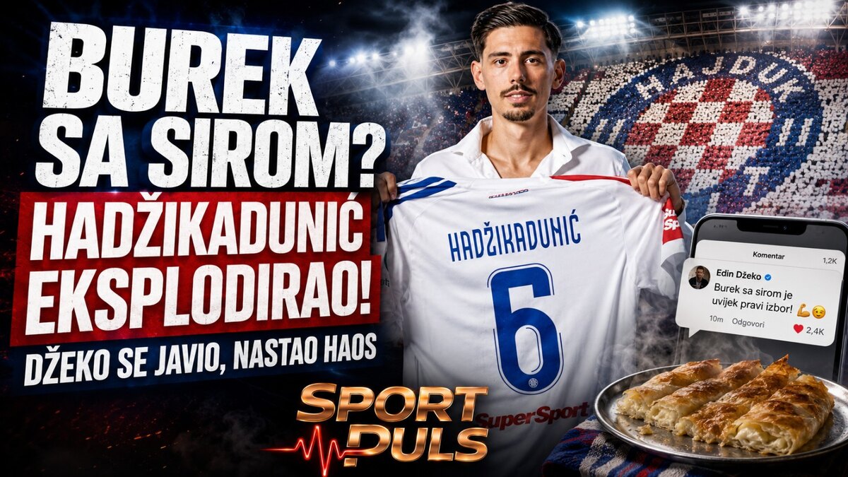 Dennis Hadžikadunić, burek sa sirom i reakcija Edina Džeke