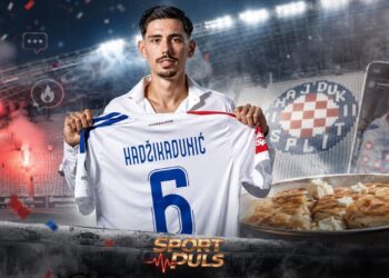 HAJDUK MU SERVIRAO „BUREK SA SIROM“, A ON EKSPLODIRAO: Onda se javio Džeko i nastao je haos! Dennis Hadžikadunić predstavljen u Hajduku uz burek sa sirom