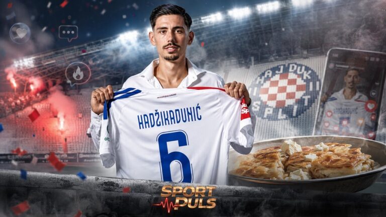 Dennis Hadžikadunić predstavljen u Hajduku uz burek sa sirom