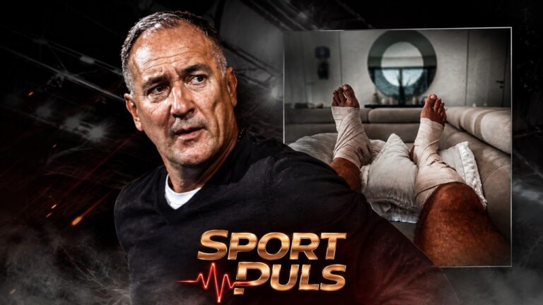 Igor Štimac i fotografija bandažiranih nogu uz SPORT PULS logo