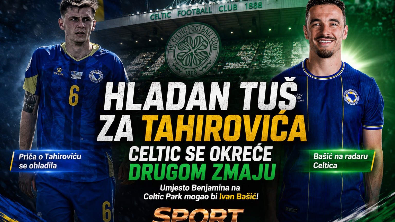 HLADAN TUŠ ZA TAHIROVIĆA, CELTIC SE OKREĆE DRUGOM ZMAJU: Umjesto Benjamina na Celtic Park mogao bi Ivan Bašić! Celtic se okreće Ivanu Bašiću nakon hlađenja priče o Tahiroviću