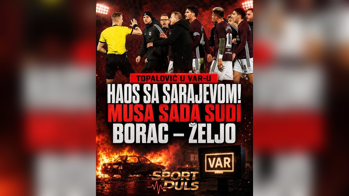 EKSKLUZIVNO: MATEO MUSA SUDI BORAC – ŽELJO! ZBOG NJEGOVOG SUĐENJA BORCU PREKINUT MEČ NA KOŠEVU, TOPALOVIĆ U VAR-U – NJEMU JE NAKON VELEŽ – BORAC ZAPALJEN AUTOMOBIL! Haos sa Sarajevom Musa sada sudi Borac Željezničar