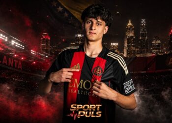 Arif Kovač u dresu Atlanta Uniteda na SPORT PULS naslovnoj fotografiji.