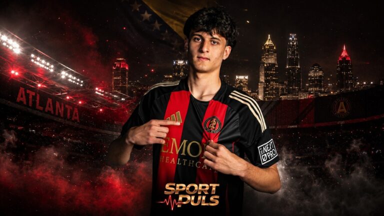 Arif Kovač u dresu Atlanta Uniteda na SPORT PULS naslovnoj fotografiji.