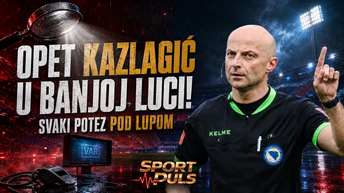 OPET KAZLAGIĆ U BANJOJ LUCI: Večeras sudi Borac–Čelik, a prošli derbi pod njegovom palicom digao je veliku prašinu Opet Kazlagić u Banjoj Luci pod lupom