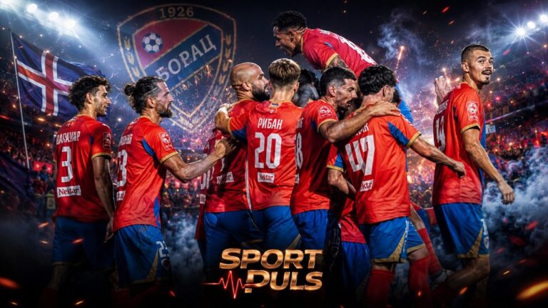 Borac Vikingur 3:1, igrači Borca slave pobjedu na Islandu