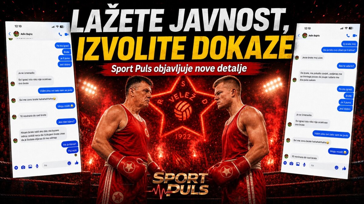 VELEŽ JE ODGOVORIO, ALI PREŠUTIO KLJUČNO PITANJE – IZVOLITE DOKAZE: Bajrić tvrdi da ga je Ibrahim Rahimić dvaput udario šakom! Ibrahim Rahimić i Adin Bajrić uz poruku izvolite dokaze