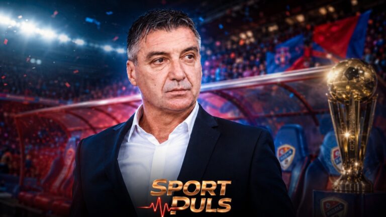 Vinko Marinović uz trofej i obilježja FK Borac