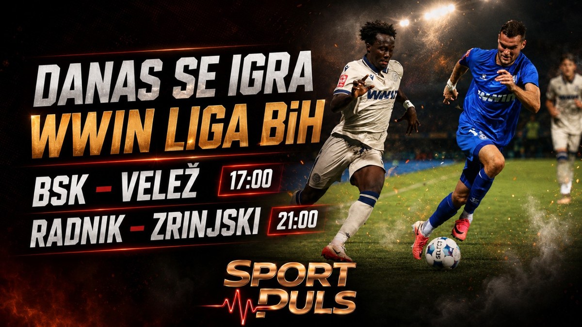 WWin liga BiH BSK Velež Radnik Zrinjski raspored