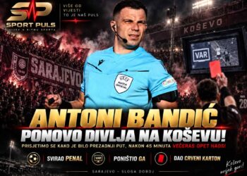Antoni Bandić tokom utakmice Sarajevo – Sloga Doboj na Koševu