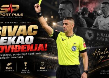 Ermin Sivac tokom sudijske karijere u Bosni i Hercegovini