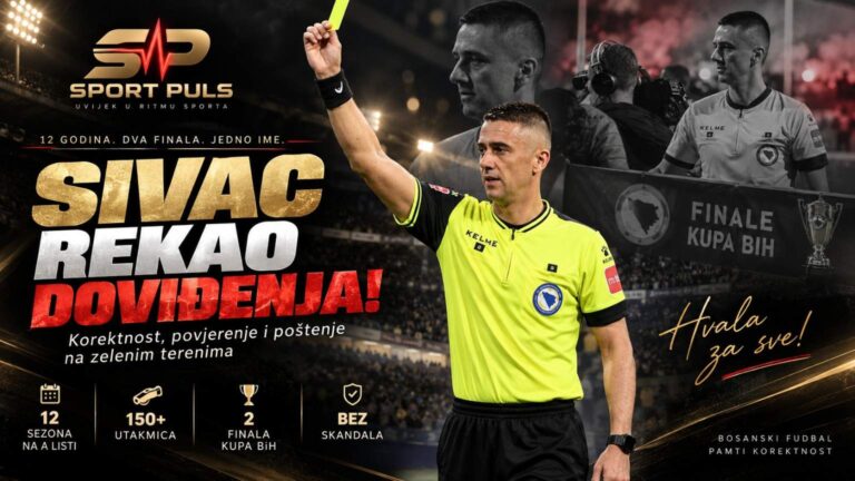 SIVAC SUDIO ZADNJA DVA FINALA KUPA, POKAZAO OLIČJE POŠTENJA NA ZELENIM TERENIMA, PA SE OPROSTIO OD PIŠTALJKE!