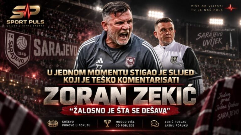 Zoran Zekić nakon utakmice Sarajevo – Sloga na Koševu