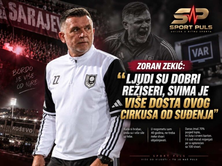 Zoran Zekić o suđenju nakon utakmice Sarajeva