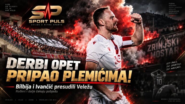 VELEŽ ZADNJI PUT PRIJE 15 GODINA POBIJEDIO ZRINJSKI: Danas ih srušili Bilbija i Ivančić