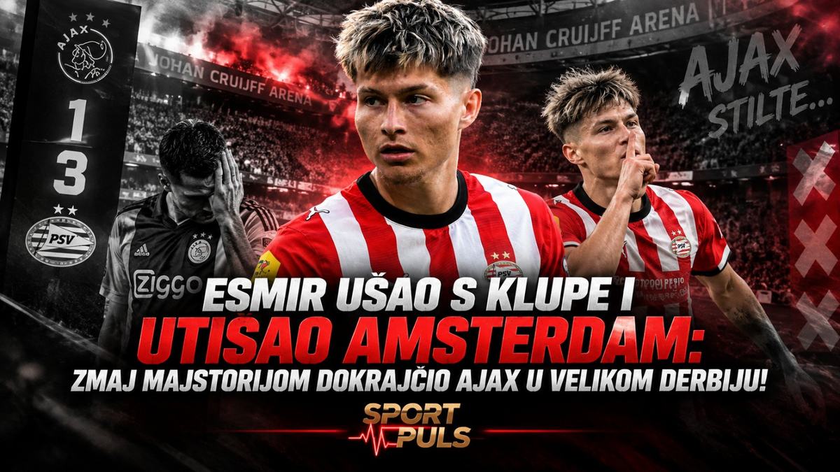ESMIR UŠAO S KLUPE I UTIŠAO AMSTERDAM: Zmaj majstorijom dokrajčio Ajax u velikom derbiju! article 5