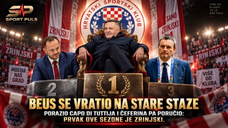 BEUS SE VRATIO NA STARE STAZE, PORAZIO CAPO DI TUTTIJA I ČEFERINA PA PORUČIO: PRVAK OVE SEZONE JE ZRINJSKI!