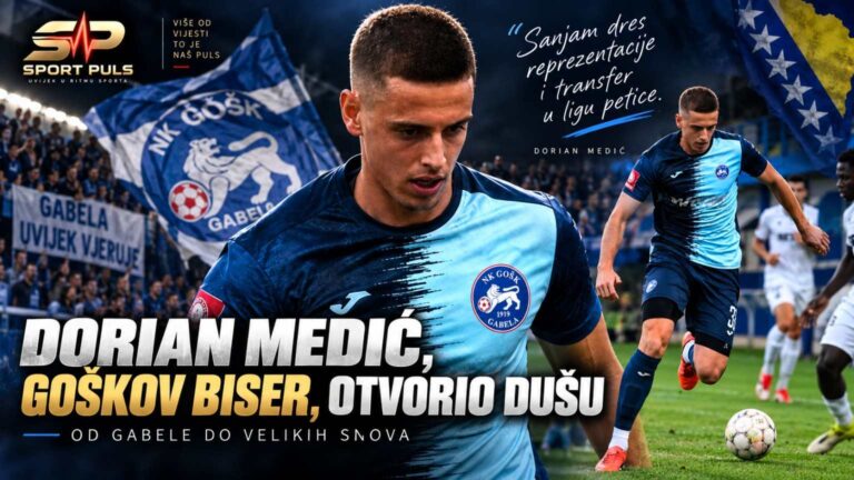 DORIAN MEDIĆ, GOŠKOV BISER, OTVORIO DUŠU: Sanjam dres reprezentacije i transfer u ligu petice
