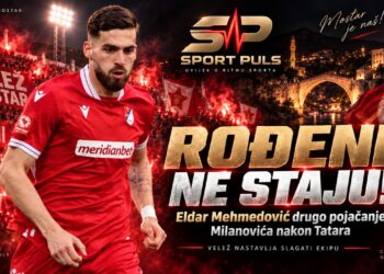 Eldar Mehmedović novo pojačanje FK Velež Mostar FEATURED_TITLE: Eldar Mehmedović novo pojačanje Veleža FEATURED_ALT: Eldar Mehmedović novo pojačanje FK Velež Mostar FEATURED_CAPTION: Eldar Mehmedović drugo pojačanje Damira Milanovića nakon Benjamina Tatara FEATURED_DESCRIPTION: Naslovna fotografija za članak o dolasku Eldara Mehmedovića u FK Velež. SOCIAL_TITLE: Eldar Mehmedović novo pojačanje Veleža SOCIAL_ALT: Eldar Mehmedović stiže u Velež kao novo pojačanje SOCIAL_CAPTION: Nova bomba Rođenih – Eldar Mehmedović stiže u Mostar SOCIAL_DESCRIPTION: Social fotografija za dijeljenje članka o Eldaru Mehmedoviću i njegovom dolasku u FK Velež.
