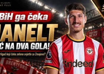 Vitaly Janelt u dresu Brentforda, nakon dva gola u Premier ligi dok BiH čeka odluku FIFA-e