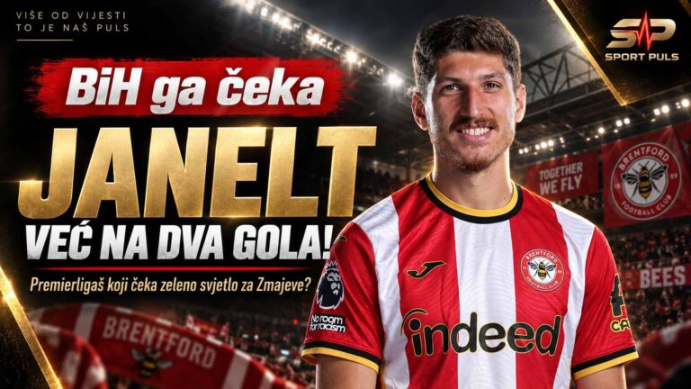 Vitaly Janelt u dresu Brentforda, nakon dva gola u Premier ligi dok BiH čeka odluku FIFA-e