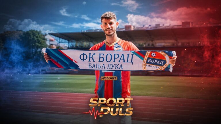 Cipetić u Borcu sa šalom FK Borac na Gradskom stadionu u Banjoj Luci