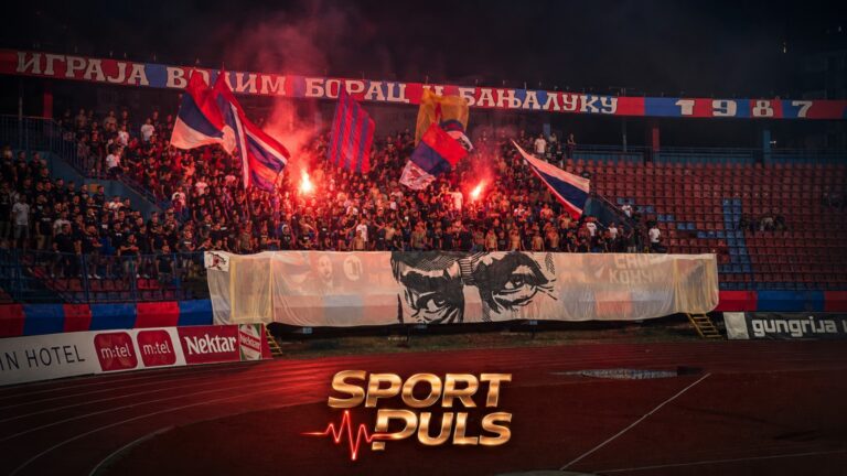 Navijači Borca na utakmici Borca i Željezničara u Banjoj Luci