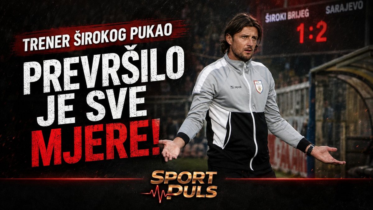 TRENER ŠIROKOG PUKAO NAKON PORAZA OD SARAJEVA! „PREVRŠILO JE SVE MJERE, DAJ NEMOJTE ME ZEZATI…“ Milanović poručio da je prevršilo sve mjere
