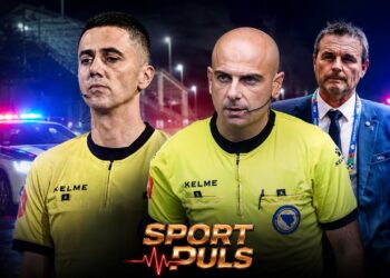 Sivac i Halkić pod pratnjom napustili stadion Pecara