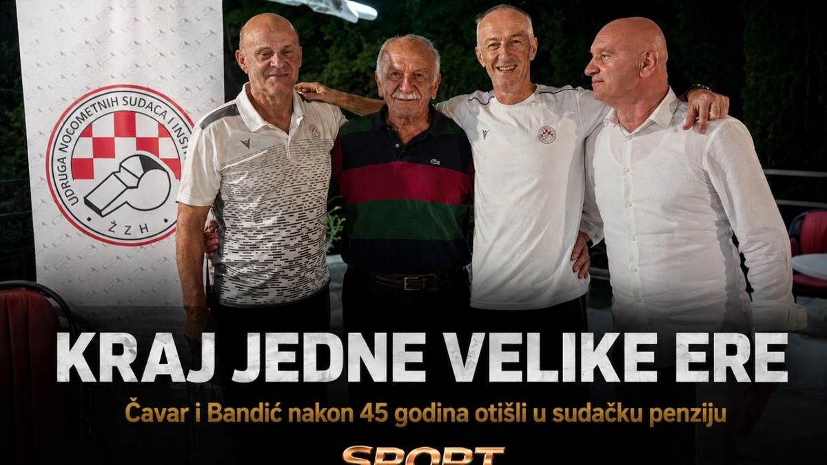 KRAJ JEDNE VELIKE ERE: ĆAVAR I BANDIĆ NAKON 45 GODINA OTIŠLI U SUDAČKU PENZIJU! Tradicionalno druženje nogometnih sudaca ŽZH