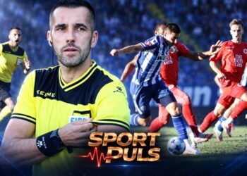 Gigović na derbiju Željezničar - Velež na Grbavici