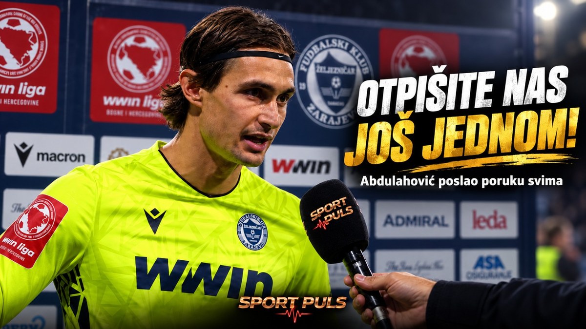„OTPIŠITE NAS JOŠ JEDNOM!“ Abdulahović poslije derbija poslao poruku svima koji nisu vjerovali u Želju! Tarik Abdulahović otpišite nas još jednom