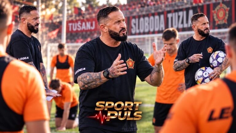 Edis Mulalić na prvom treningu Slobode na Tušnju