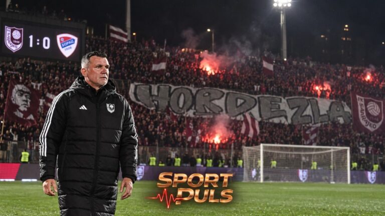 Zoran Zekić na Koševu nakon pobjede Sarajeva protiv Borca