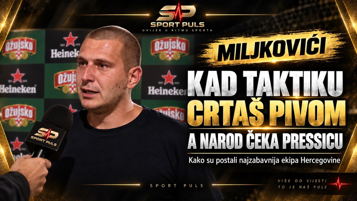 KAD TAKTIKU CRTAŠ PIVOM, A NAROD ČEKA PRESSICU: Kako su Miljkovići postali najzabavnija ekipa Hercegovine Miljkovići - Kobi govori o taktici i fudbalu