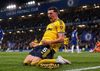 Tarik Muharemović slavi pogodak na Stamford Bridgeu