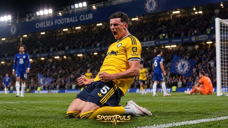 Tarik Muharemović slavi pogodak na Stamford Bridgeu